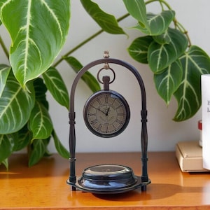 Personalized London Desk Clock Retirement Gift For Men Engraved Clock For Wedding Anniversary Gift Teacher Gift For Him, Custom Gifts