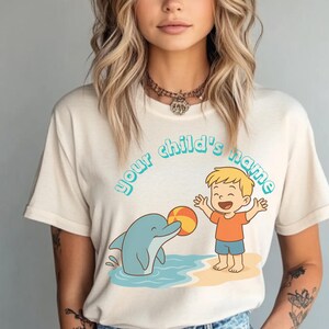 Animal Shirt, Cute Summer Beach T-Shirt, Ocean Lover Shirt, Cute Tee, Cute Dolphin Shirt,Unisex Dolphin Lover Gift,Retro Dolphin Graphic Tee