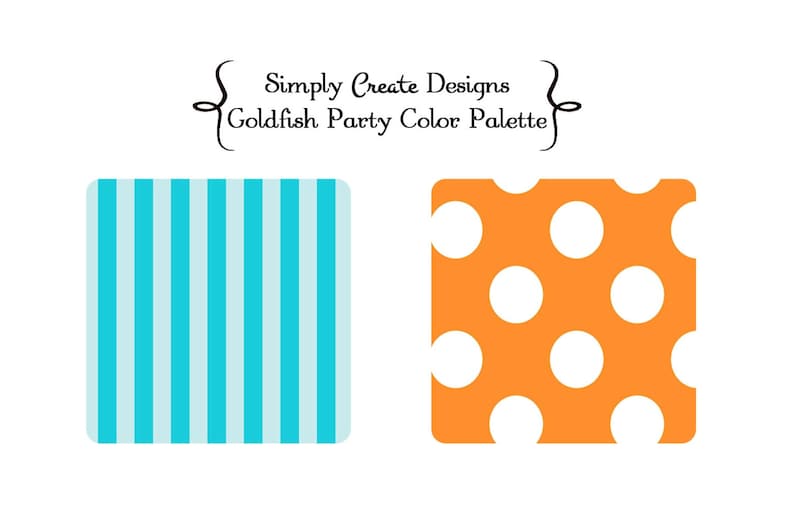 Goldfish Party Package Printable Party image 2