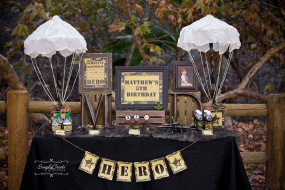 DIGITAL Army Party Package Printable Party Il_570xn