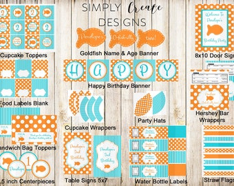 Goldfish Party Package Printable Party