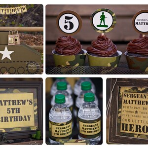 Army Party Package Printable Party image 2