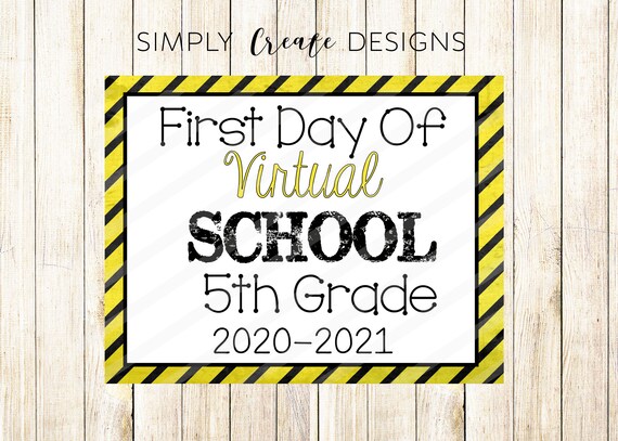 First Day of School Sign Printable Instant Download JPEG and PDF file Il_570xn
