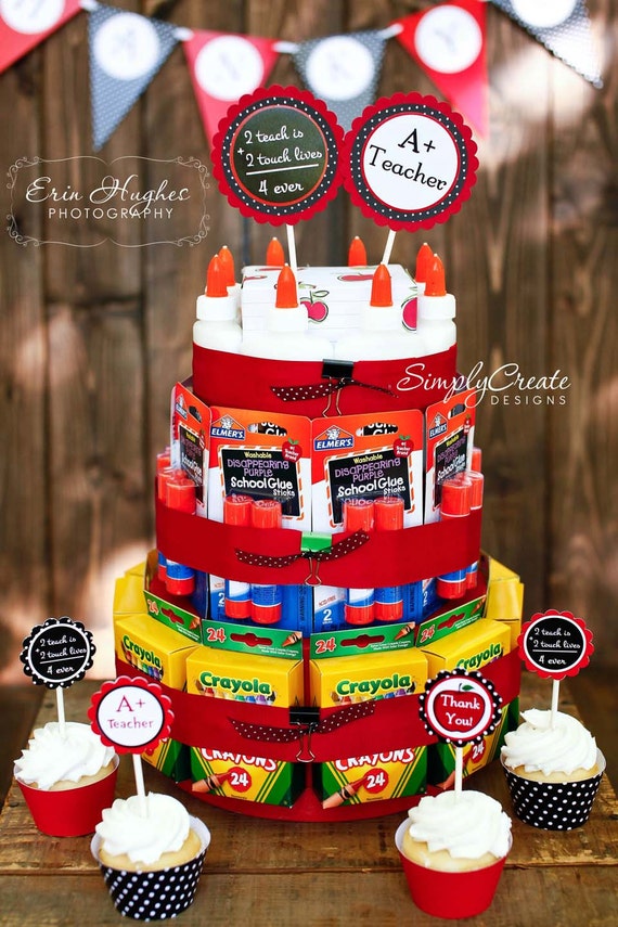 DIGITAL Teacher Appreciation Printable Files Thank You Package, Banner, Toppers Back To School Il_570xn