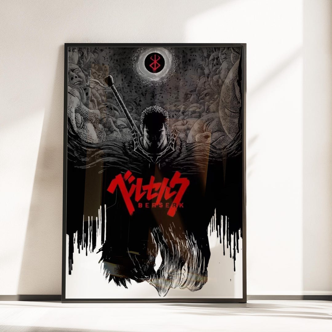 Berserk Eclipse Poster Guts Anime Wall Art Dark Fantasy Print Japanese ...