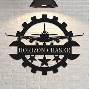 Custom Airplane Name Sign, Personalized Aviation Gift, Aircraft Name Sign, Hangar Sign, Pilot Name Sign, RC Plane Sign, Airforce Wall Art