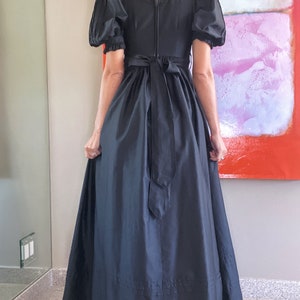 Incredible Vintage Laura Ashley Gothic Victorian Gown Size XS image 5