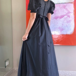 Incredible Vintage Laura Ashley Gothic Victorian Gown Size XS image 4