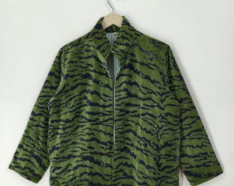 Green Tiger skin Print Velvet Jacket Robes, Morning Tea Velvet Coat, Bridesmaid Jacket, Women Wear Cotton Velvet Jacket, gift for her, Sale