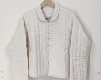 Handmade Cotton Women's Quilted Jacket, Boho Style Quilted Handmade Jackets, Women Wear New Style Coat, Gift For Her Fully Handmade