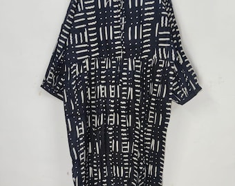 block print dress, Indian Tunics, Hand Printed Dress, Indian Cotton Long gown, Indian Cotton dress, printed dress hand block printed dress