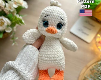 Crochet Goose Amigurumi Pattern, English PDF Tutorial