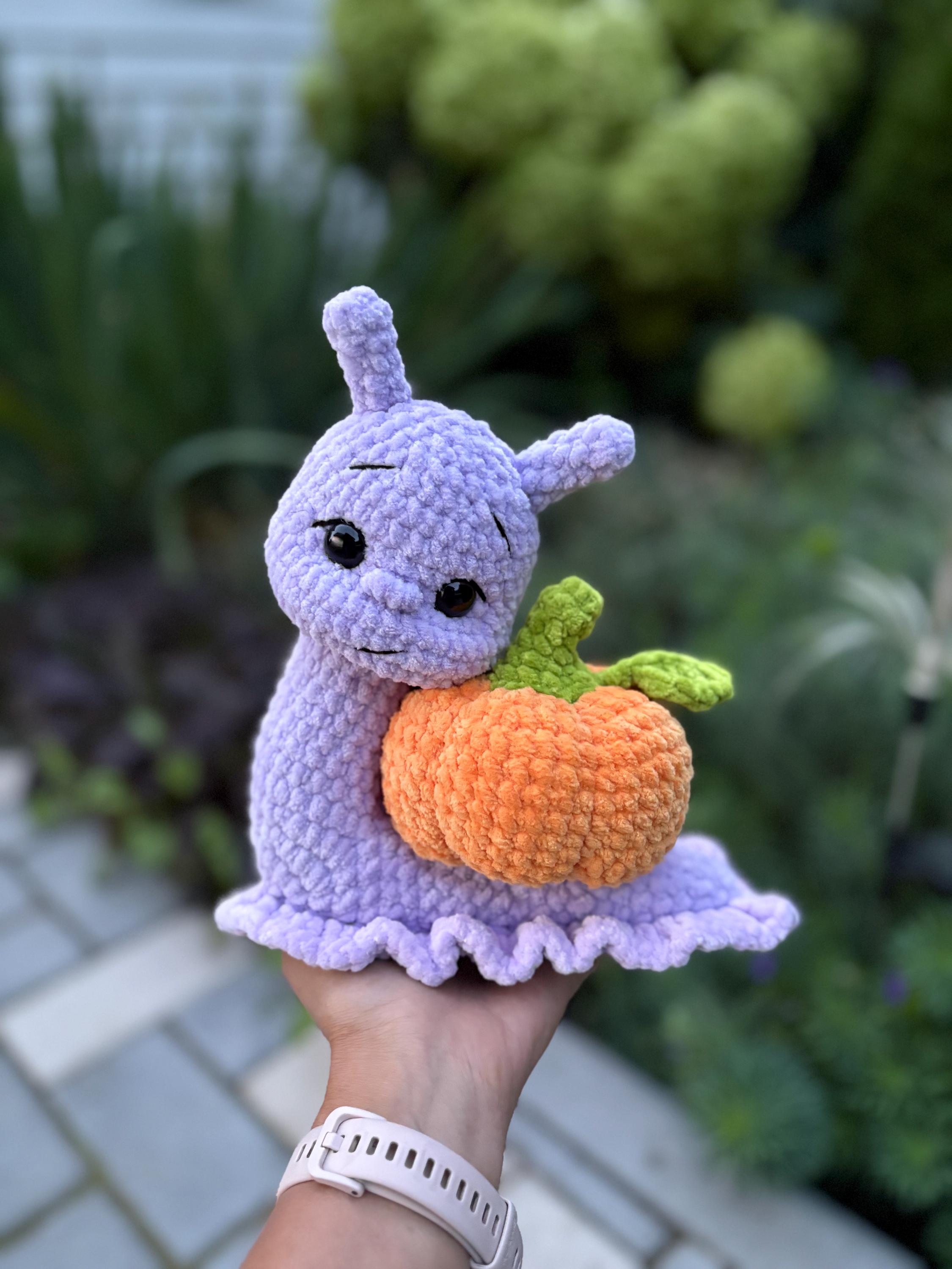 Crochet Snail Pattern, Crochet Snail Amigurumi, Snail and Pumpkin ...