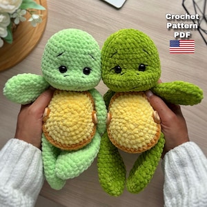 Crochet turtle pattern, Crochet turtle amigurumi, Amigurumi toys turtle, Amigurumi tutorial PDF in English.
