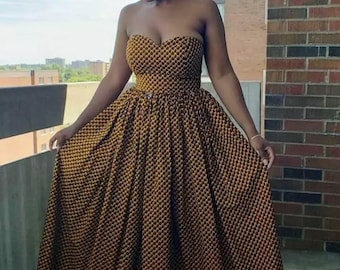 Ankara Maxi Dress for Women | African Clothing | Tribal Print Dress | African Maxi Dress for Women