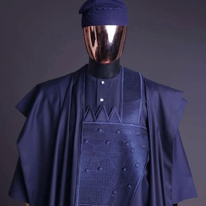 3pcs African Men Agbada | African Men Wedding Suit | Agbada for Men | African Men’s Clothing | Agbada for wedding | Groomsmen Agbada