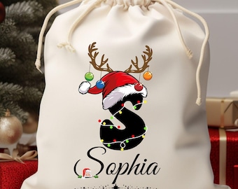 Personalized Christmas Santa Sack | Custom Name Holiday Santa Sack | Personalized Name Christmas Santa Sack | Christmas Gift