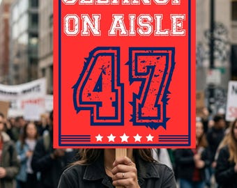 Nettoyage de l'enseigne de protestation de l'allée 47, affiche anti-atout, enseigne No Kings In America, enseigne de rassemblement de militants politiques, cadeau pour les amoureux de la liberté