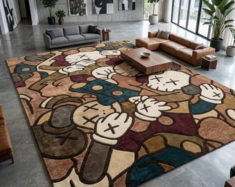 Murakami X Travis Scott Rug | Custom Tufted Rugs | Home Decor