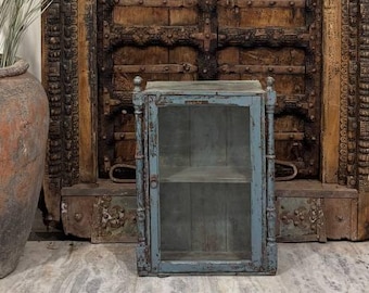 Massivholz & Glas Vitrine: Bauernhaus Curio Lagerung