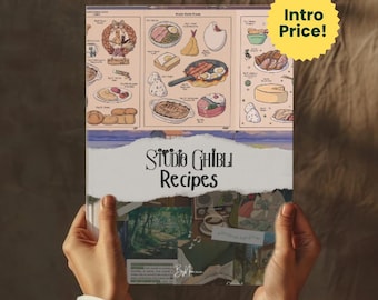 Livro de receitas inspirado no Ghibli: livro de receitas de anime com trilha sonora (PDF para impressão)