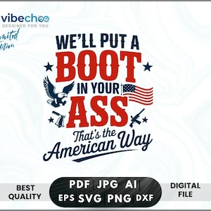 Stivali Western PNG, design American Way, pacchetto 4 luglio (download digitale)