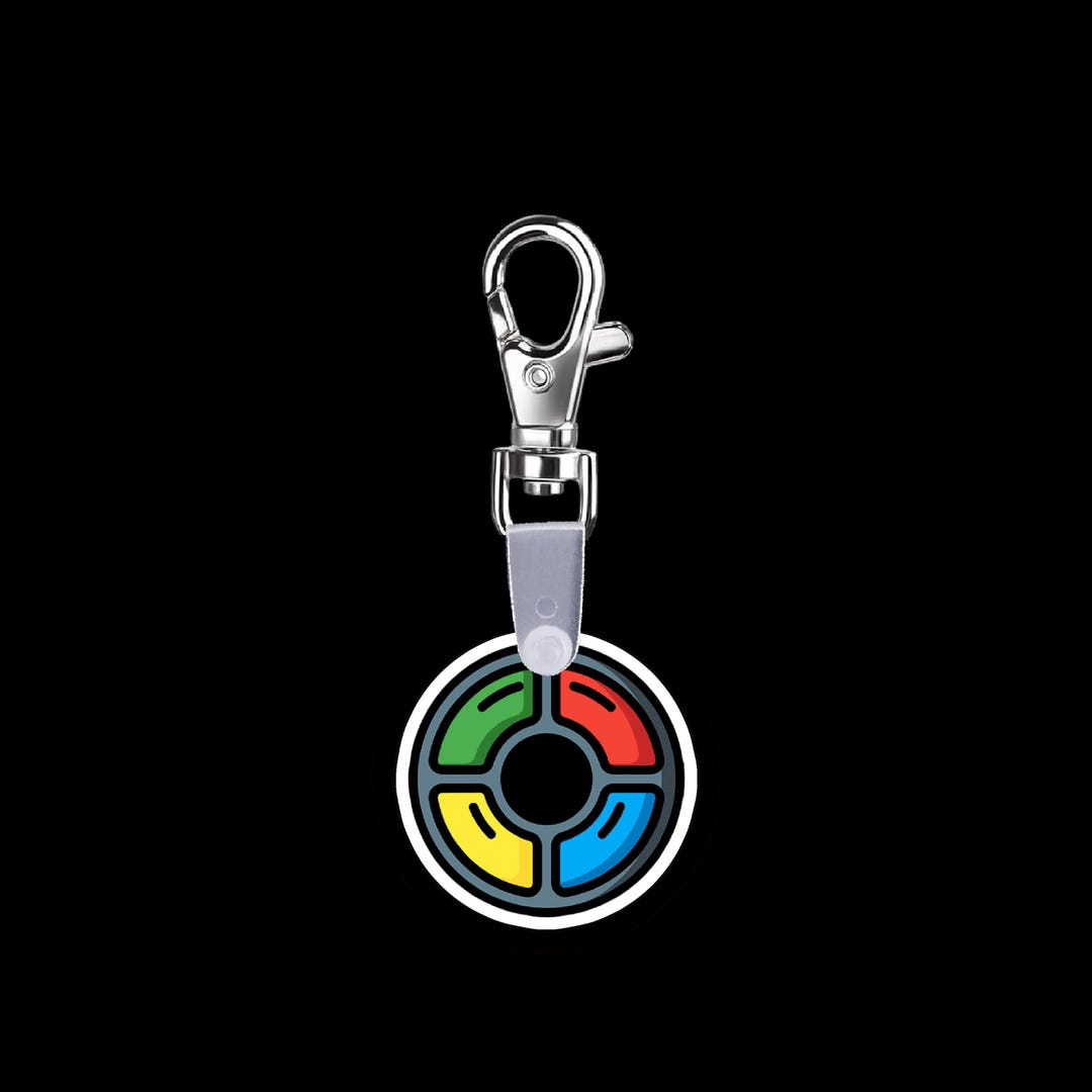 Simon Keychain Simon Retro Game Smart Codeclip Keychain Digital Badge Buddy - Etsy