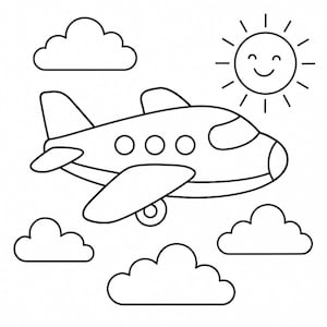 Drawings for children - coloring pages, children&#39;s illustrations, printable art