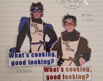 Kiss The Cook - Vigilante Fanart Stickers (Glossy Finish)