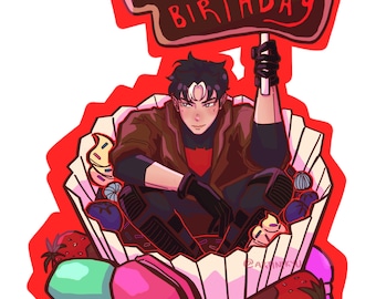 Happy Birthday! - Vigilante Fanart Stickers (Glossy Finish)