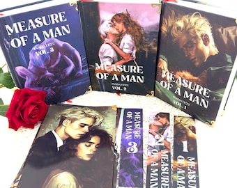 Vermessen Sie ein Mann-Buch von Inadaze22 - Full Series, Deluxe 3-Band Hardcover-Edition mit metallischen Akzenten