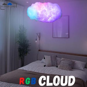 Smart Cloud night LED Lamp |Control with Remote and Mobile app