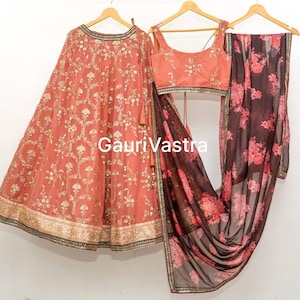 pech Lehenga for Women Designer Choli – Traditional Indian Outfit – Party & Festival Wear
