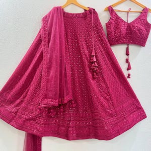 pink Lehenga for Women Clothing wedding Wear party wear function wear chaniya choli,reception wear lengha, indian custom outfit