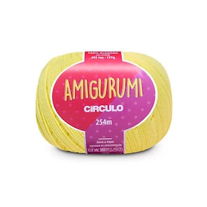 Circulo Amigurumi (EXP) 100% Cotton Yarn for Crochet and Knitting, 254m/125g
