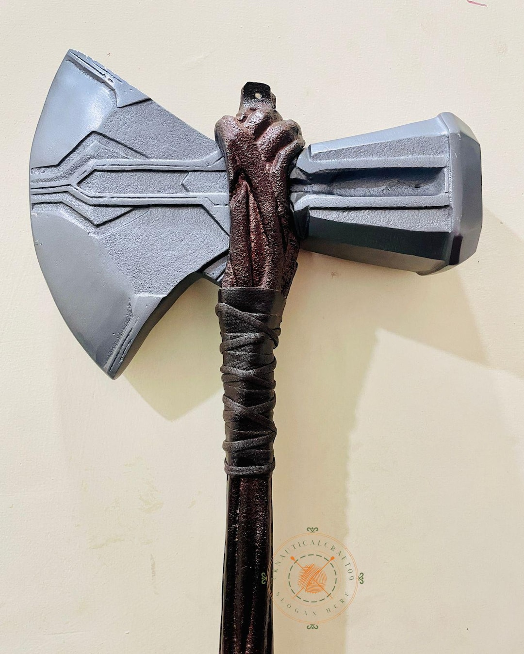 Stormbreaker – 1:1 Metal Axe Prop Hammer – Cosplay Weapon Replica