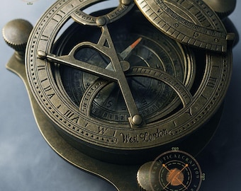 London Kompass aus Messing - Vintage Maritime Dekoration - Nautisches Sammlergeschenk