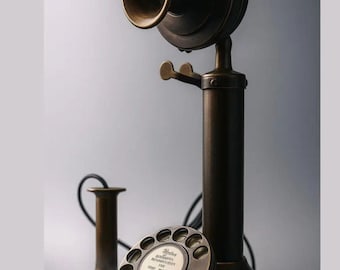 muque Vintage Telephone T (Mサイズ) M5316 / NT4X42 (Black) : Amazon.ca: Office Products