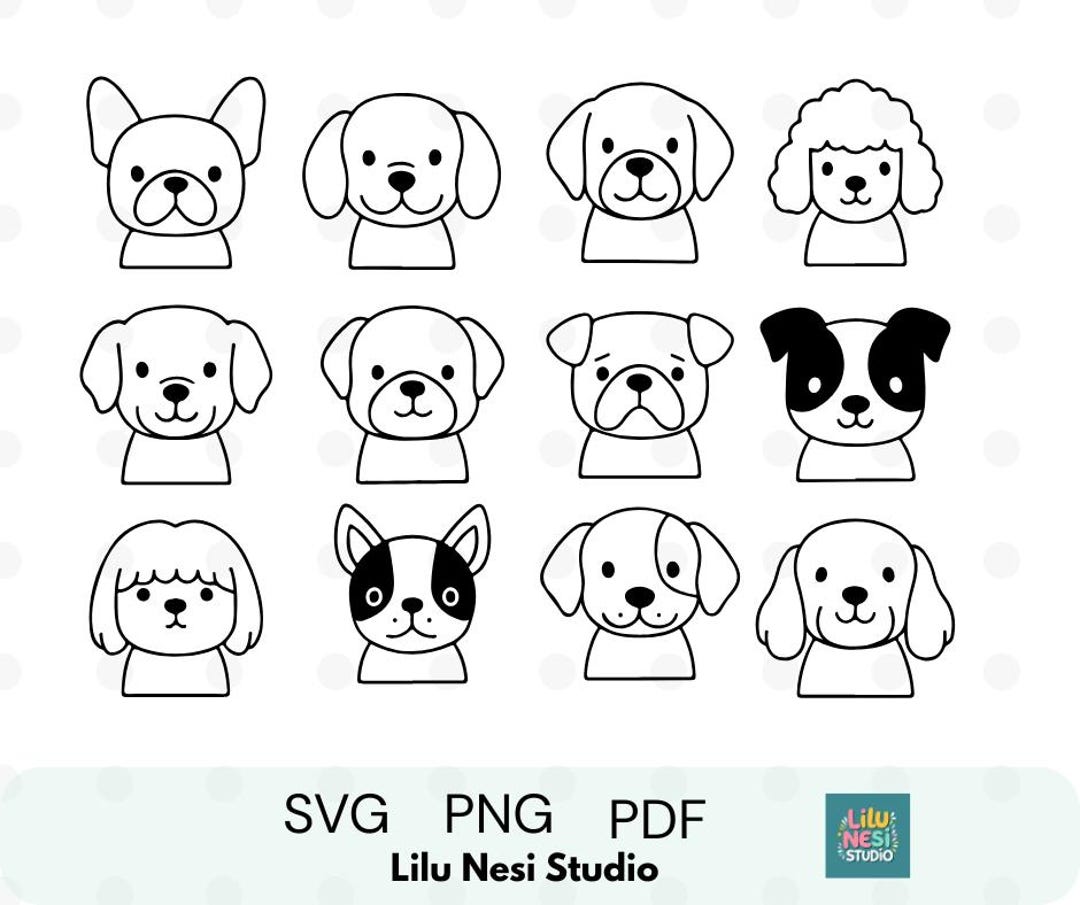 Dog Breeds Clipart Bundle – 12 Cute Dog SVG PNG PDF | Labrador, Poodle ...