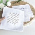 Personalized Embroidered Handkerchief – Father of the Bride Gift from Daughter, Custom Wedding Handkerchief for Dad product logo