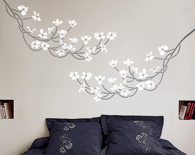 DIY Home Decor DOGWOOD Branch Large Reusable Wall Stencil STENCIL Home