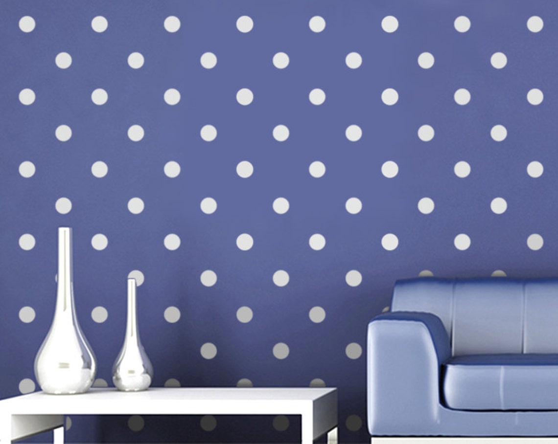 Polka Dot Stencil for Walls Large Reusable Wall Stencil for Etsy
