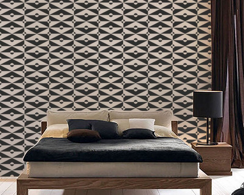Stencil for Walls Geometric Pattern no. 3 Large Reusable Etsy