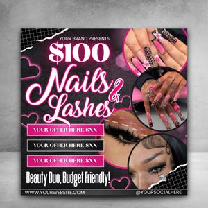 Nail Flyer DIY Nail Tech Flyer Nail Special Deal Flyer Nail Flyer Bookings Nail Tech Booking Flyer Nail Book Now DIY Nail Deal Booking Flyer
