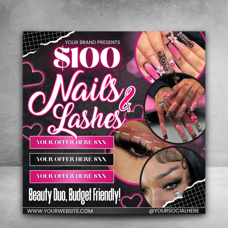 Nail Flyer DIY Nail Tech Flyer Nail Special Deal Flyer Nail Flyer Bookings Nail Tech Booking Flyer Nail Book Now DIY Nail Deal Booking Flyer