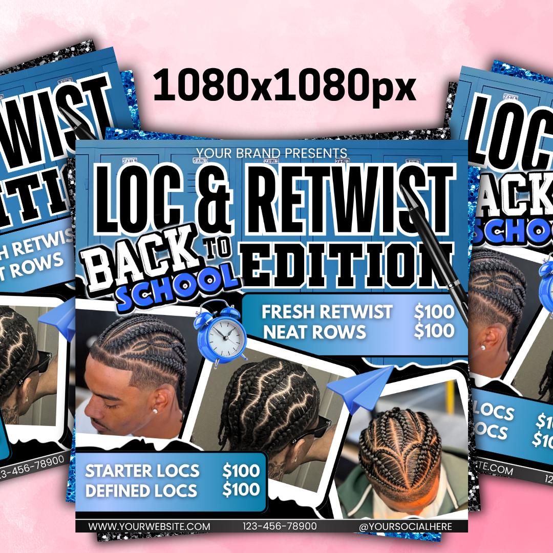 Locs Specials Flyer, Dread Locks Flyer, Hair Specials Flyer, Locs and ...