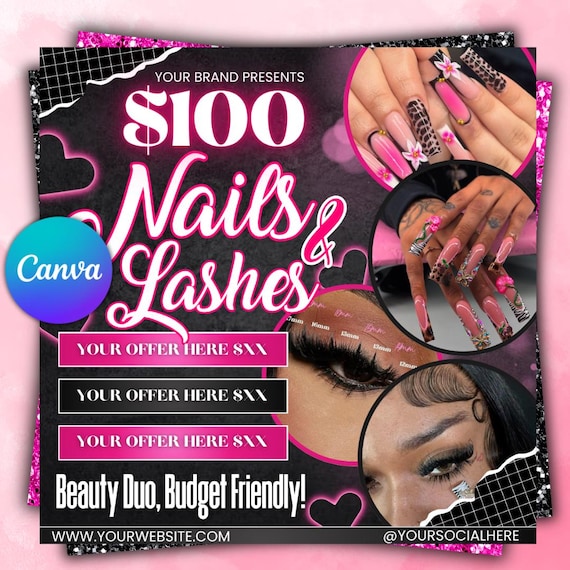 Nail Flyer DIY Nail Tech Flyer Nail Special Deal Flyer Nail Flyer Bookings Nail Tech Booking Flyer Nail Book Now DIY Nail Deal Booking Flyer