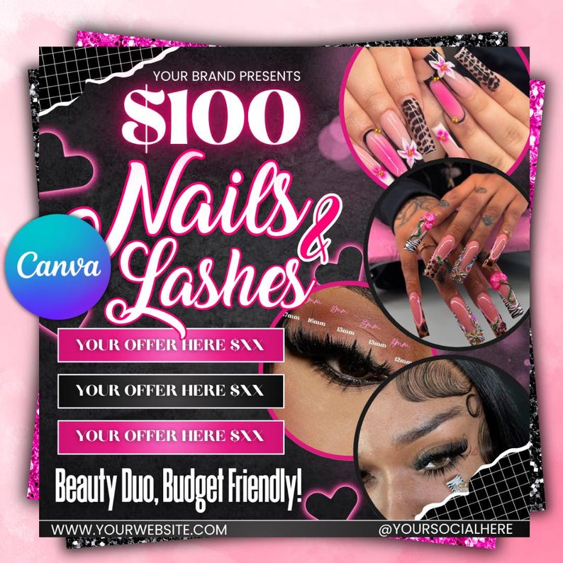 Nail Flyer DIY Nail Tech Flyer Nail Special Deal Flyer Nail Flyer Bookings Nail Tech Booking Flyer Nail Book Now DIY Nail Deal Booking Flyer