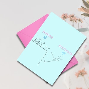 Funny Birthday Card - Digital Download - Printable Adult Birthday Humor Card for Him Her Friend Coworker - Sarcastic Birthday Gift
