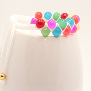 Multicolor Beaded Zig-zag Macrame Bracelet, Popular Trending Jewelry, Adjustable Bracelet image 8